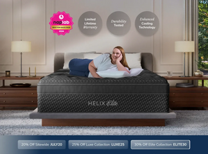 Helix Plus Elite Mattress with Glacial Tex Cool Cover