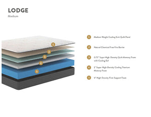 Brooklyn Bedding Lodge 10" All Foam Mattress