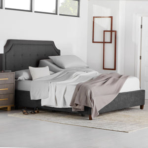 Picture of Malouf M455 Adjustable Bed Base with bedding