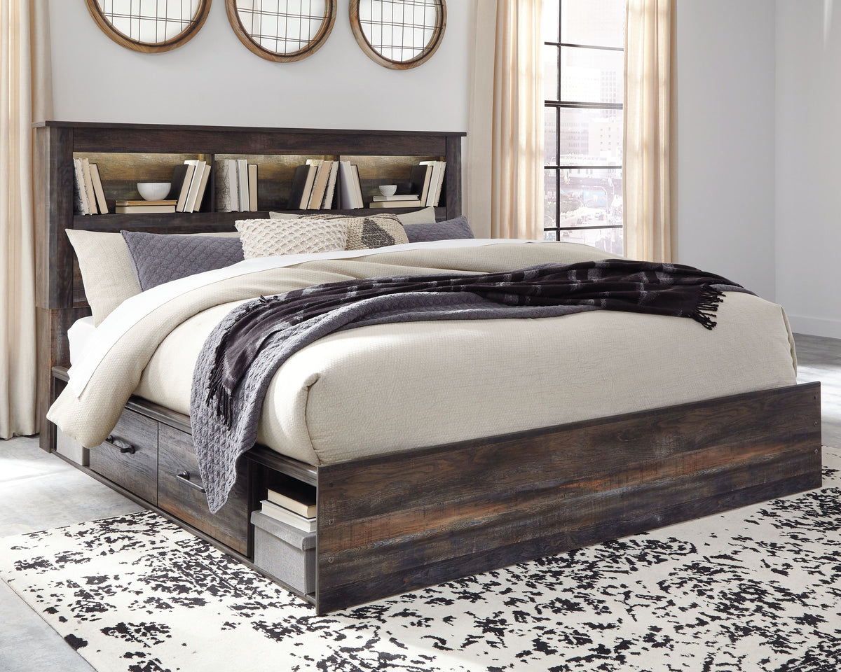 Drystan Bookcase Headboard/Footboard with Storage Options – National ...