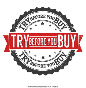 Shows image of Try It Before You Buy It logo