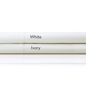 Italian Artisan Pillowcases in white and ivory