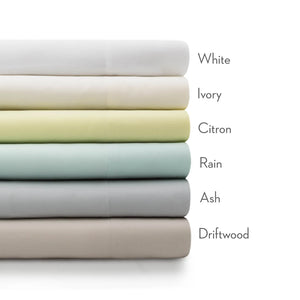 Rayon from Bamboo Sheets in white, ivory, citron, rain, ash and driftwood