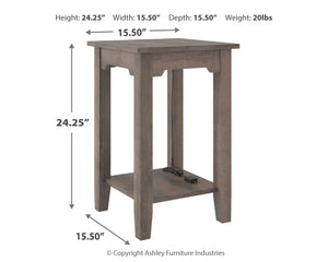 Arlenbry Side Table with dimensions